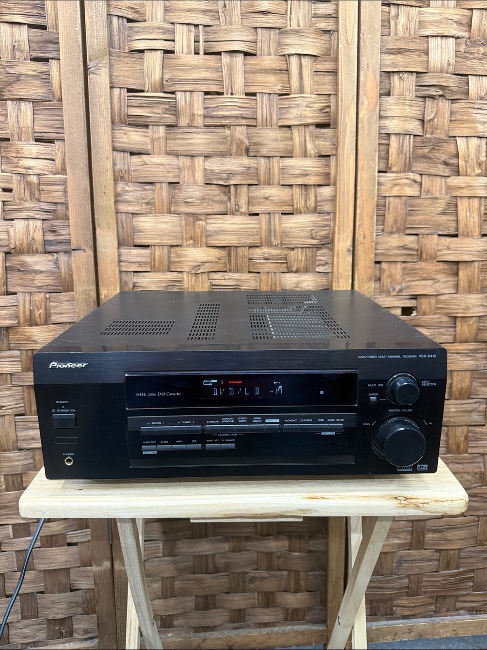 PIONEER VSX-D412 Black Multi-Channel Receiver with Front Panel Display